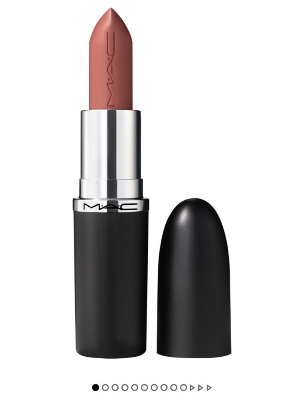 MAC  M-A-Cximal Sleek Satin 8HR Full-Coverage Hydrating Lipstick Modesty